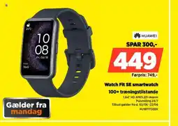 Power HUAWEI Watch Fit SE smartwatch 100+ træningstilstande tilbud