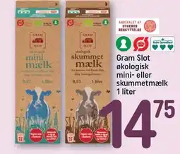 REMA 1000 Gram Slot økologisk mini- eller skummetmælk tilbud