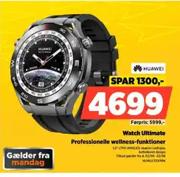 Power HUAWEI Watch Ultimate Professionelle wellness-funktioner tilbud