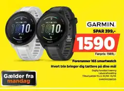 Power GARMIN Forerunner 165 smartwatch Hvert trin bringer dig tættere på dine mål tilbud
