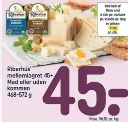 REMA 1000 Riberhus mellemlagret 45+ Med eller uden kommen tilbud