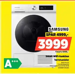 Power SAMSUNG Smart WiFi-funktion Tørretumbler tilbud