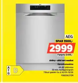 Power AEG AirDry - altid tørt resultat Opvaskemaskine tilbud
