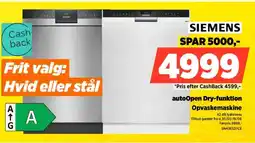 Power SIEMENS *Pris efter CashBack 4599,- autoOpen Dry-funktion tilbud