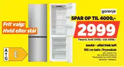 Power Gorenje lonair - altid frisk luft 185 cm køle-/fryseskab tilbud