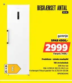 Power Gorenje freshzone - mindre madspild tilbud