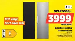 Power AEG QuickDoor håndtag 186 cm køleskab tilbud