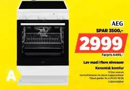 Power AEG Lav mad i flere niveauer Keramisk komfur tilbud