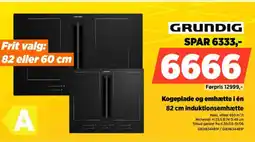 Power GRUNDIG SPAR Kogeplade og emhætte i én tilbud