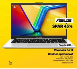Power ASUS Vivobook Go 14 Holdbar og kompakt tilbud