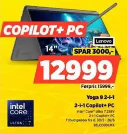 Power Yoga 9 2-i-1 2-i-1 Copilot+ PC tilbud