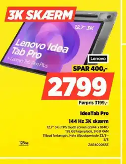 Power Lenovo IdeaTab Pro 144 Hz 3K skærm tilbud
