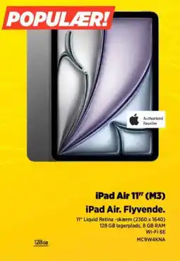 Power iPad Air 11" (M3) iPad Air. Flyvende. tilbud