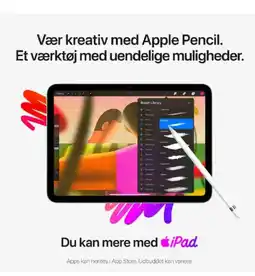Power Vær kreativ med Apple Pencil. Et værktøj med uendelige muligheder. tilbud