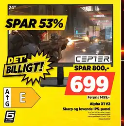 Power CEPTER Alpha X1 V2 Skarp og levende IPS-panel tilbud