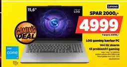 Power Lenovo LOQ gaming bærbar PC 144 Hz skærm tilbud