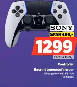 Power SONY Controller Enormt brugerdefinerbar tilbud