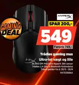 Power HYPER Trådløs gaming mus Ultra-let vægt og lille tilbud