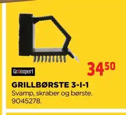 jem & fix GRILLBØRSTE 3-I-1 tilbud