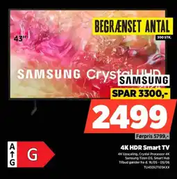 Power SAMSUNG 4K HDR Smart TV tilbud