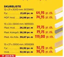jem & fix SKURELISTE tilbud