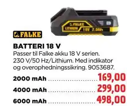 jem & fix BATTERI 18 V tilbud