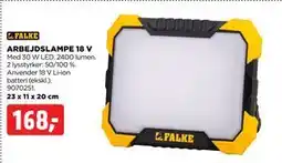 jem & fix ARBEJDSLAMPE 18 V tilbud