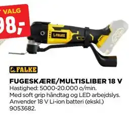 jem & fix FUGESKÆRE/MULTISLIBER 18 V tilbud