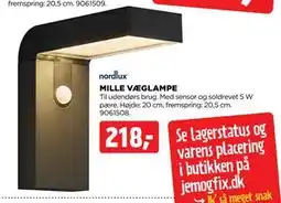 jem & fix MILLE VÆGLAMPE tilbud