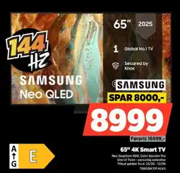 Power SAMSUNG 65" 4K Smart TV tilbud