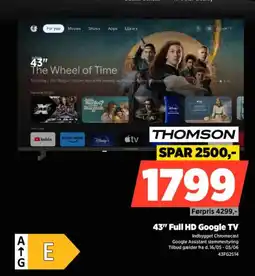 Power THOMSON 43" Full HD Google TV tilbud