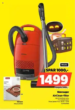 Power Miele Støvsuger AirClean-filter tilbud