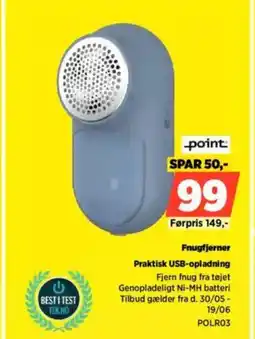 Power Praktisk usb-opladning point fnugfjerner tilbud