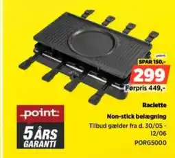 Power Point raclette non-stick belægning tilbud