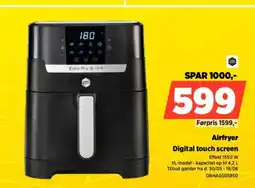 Power Airfryer Digital touch screen tilbud