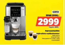 Power Espressomaskine Højkvalitets mælkeskummer tilbud