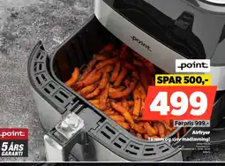 Power Point airfryer til nem og sjov madlavning! tilbud