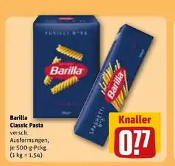 REWE DE Barilla Classic Pasta versch. Ausformungen, tilbud