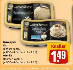 REWE DE Mövenpick Eis Joghurt Honig, tilbud
