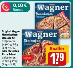 REWE DE Original Wagner Flammkuchen Elsässer Art tilbud