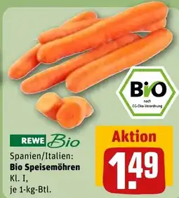REWE DE REWE Bio Spanien/Italien: Bio Speisemöhren Kl. I, tilbud