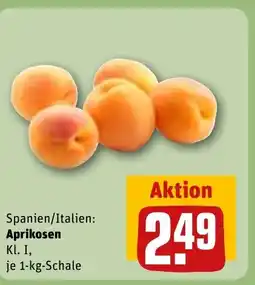 REWE DE Spanien/Italien: Aprikosen Kl. I, tilbud