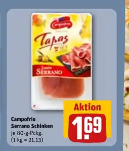 REWE DE Campofrio Serrano Schinken tilbud