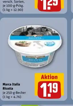 REWE DE Marca Italia Ricotta tilbud
