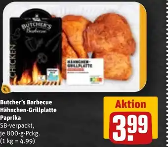 REWE DE Butcher's Barbecue Hähnchen-Grillplatte tilbud