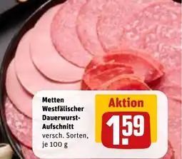 REWE DE Metten Westfälischer Dauerwurst- tilbud