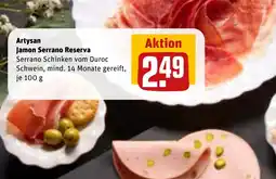 REWE DE Artysan Jamon Serrano Reserva tilbud