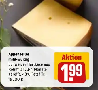 REWE DE Appenzeller mild-würzig tilbud