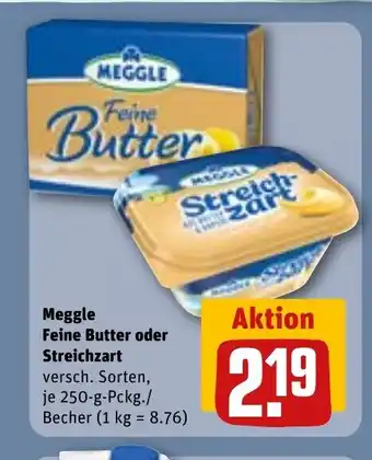 REWE DE Meggle Feine Butter oder Streichzart tilbud