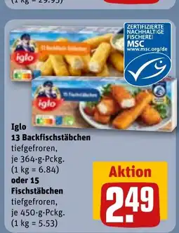 REWE DE iglo 13 Backfischstäbchen tilbud